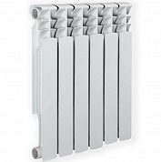 Радиатор алюминиевый AquaProm Al 500/80 A21 (серый квадрат) 6 секций