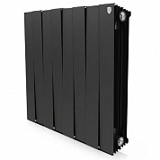 Радиатор биметаллический Royal Thermo PianoForte 500/100 черный , Noir Sable 8 секций