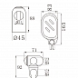 ������ ��� ���� d25��, L=600��, ����., ABS, ���� MELODIA MKP20149P