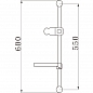������ ��� ���� d25��, L=600��, ����., ABS, ���� MELODIA MKP20149P