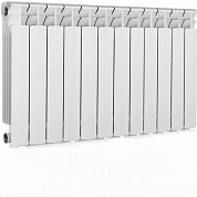 Радиатор алюминиевый AquaProm Al 500/80 A21 (серый квадрат) 12 секций